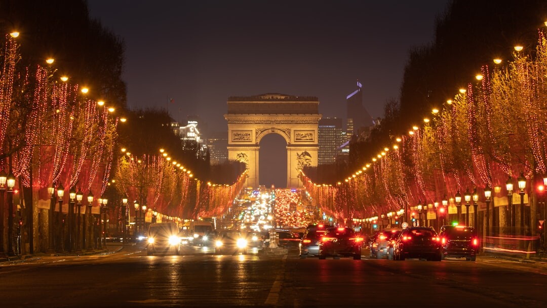 paris street at night