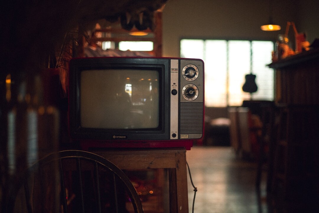 vintage television set